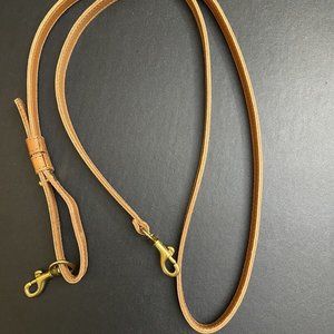 Clare V Long Adjustable Leather Strap tan